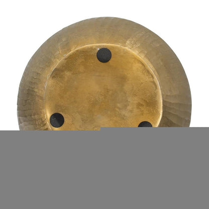 11" Gold Aluminum Round Table Vase HomeRoots
