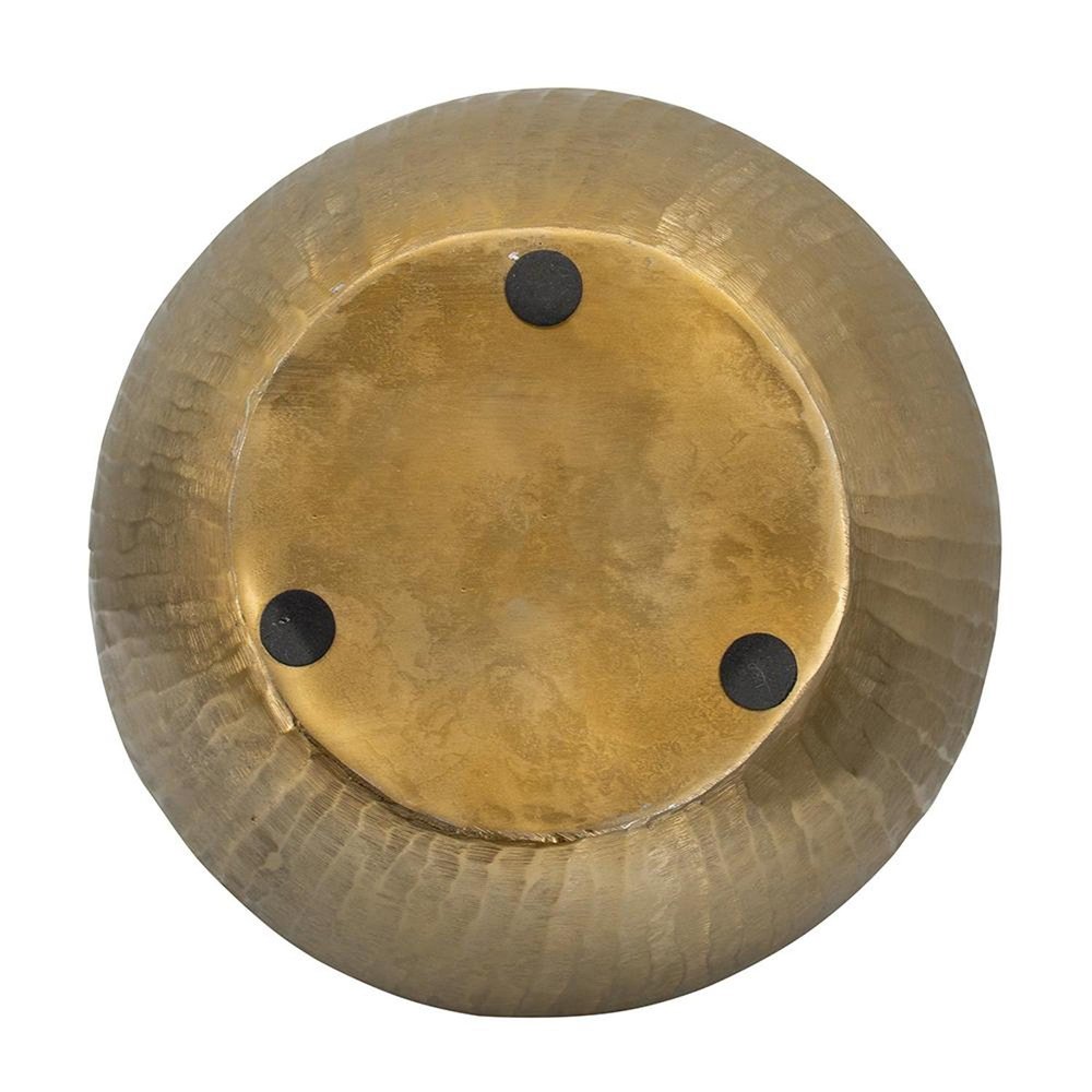 11" Gold Aluminum Round Table Vase HomeRoots