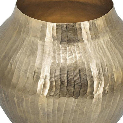 11" Gold Aluminum Round Table Vase HomeRoots