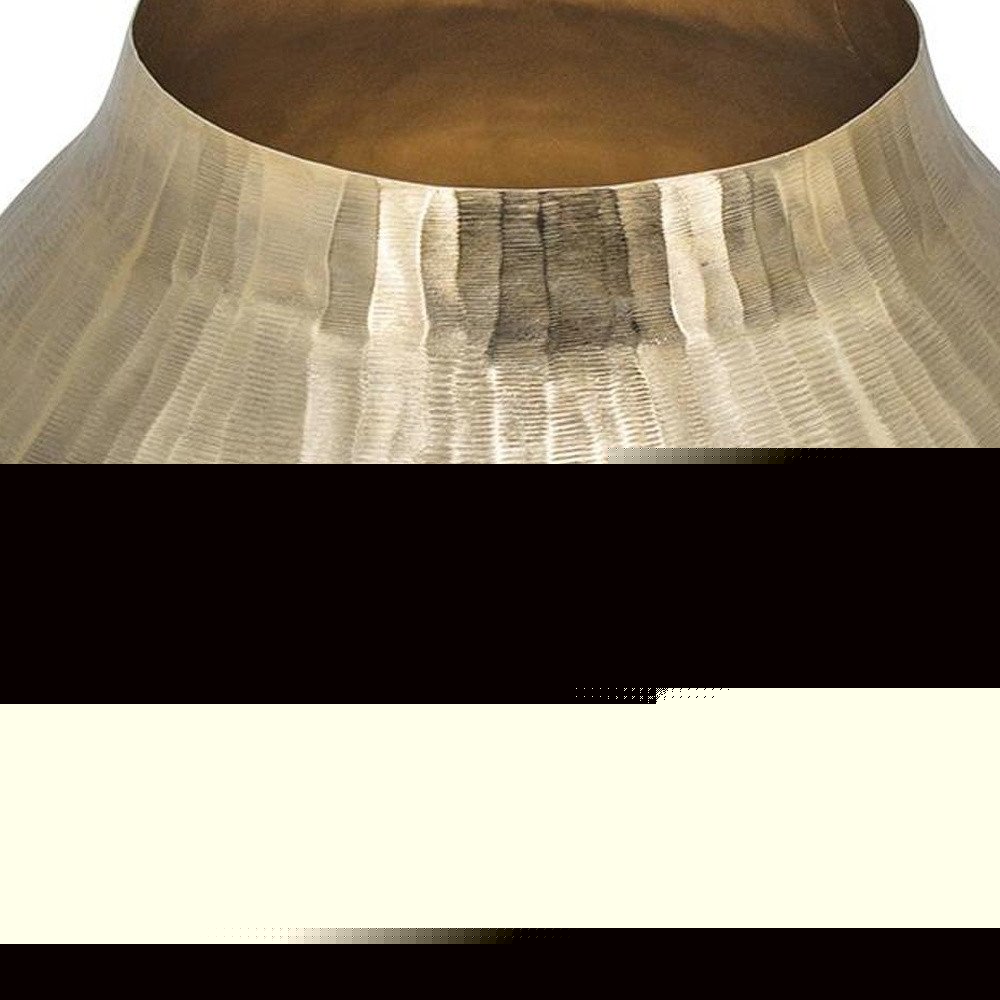 11" Gold Aluminum Round Table Vase HomeRoots