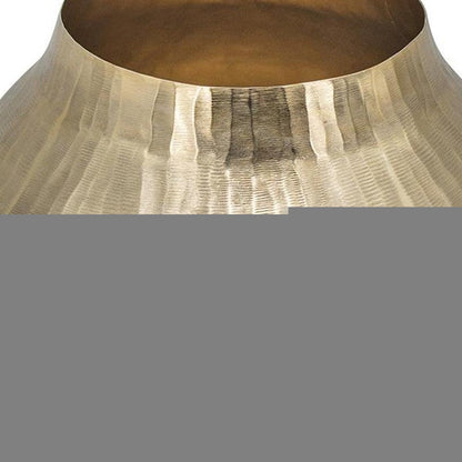 11" Gold Aluminum Round Table Vase HomeRoots