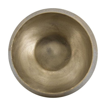 Set of Two Gold Aluminum Round Table Vases HomeRoots