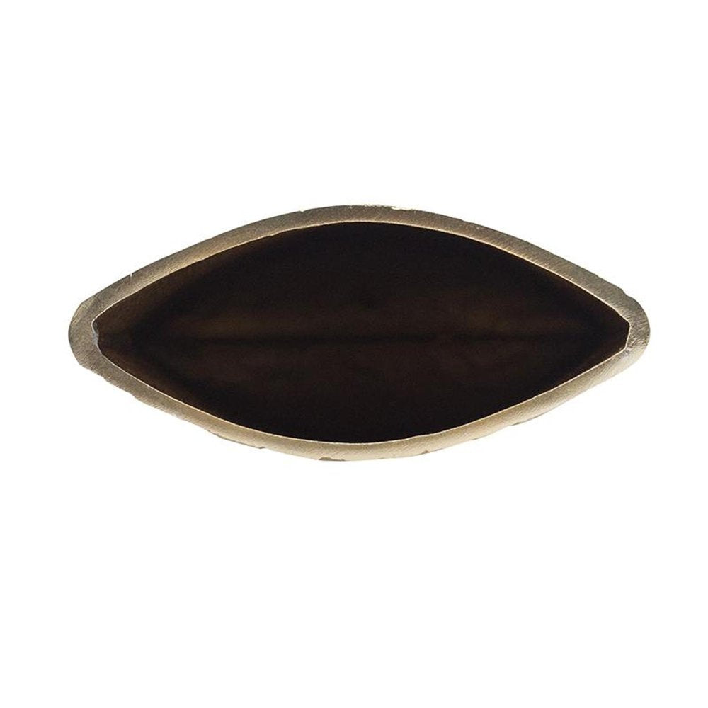 15" Gold Oval Aluminum Table Vase HomeRoots