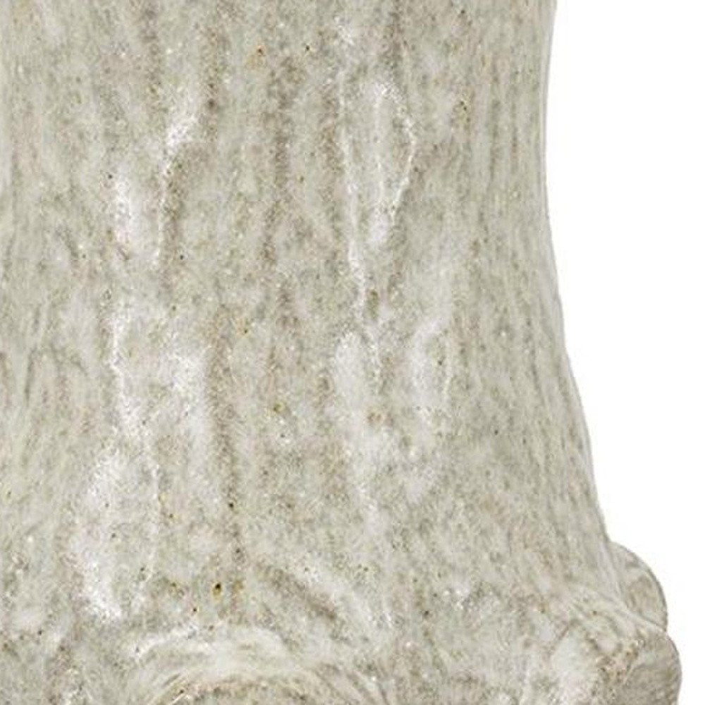 12" Sage And Gray Round Ceramic Table Vase HomeRoots