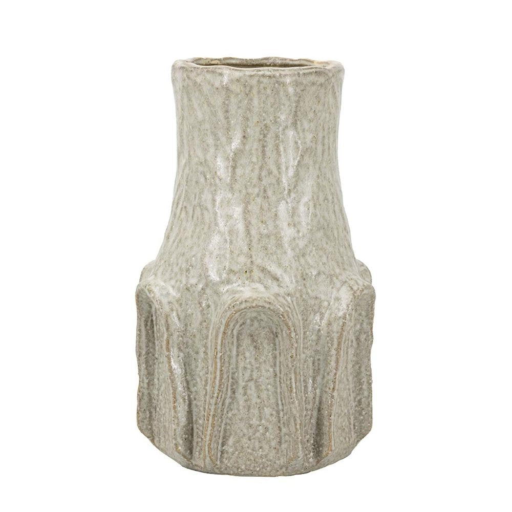 12" Sage And Gray Round Ceramic Table Vase HomeRoots