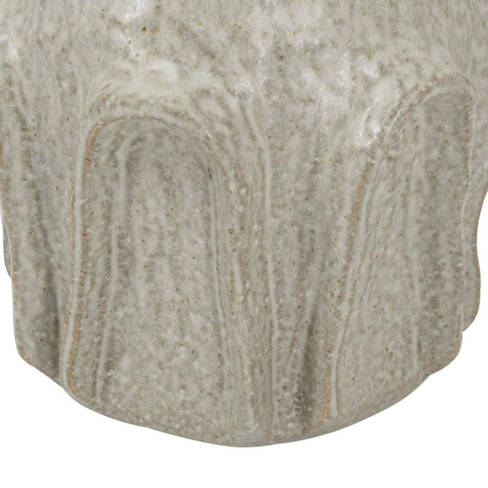 12" Sage And Gray Round Ceramic Table Vase HomeRoots