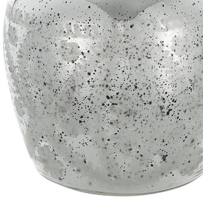 10" Silver Speckle Glass Table Vase HomeRoots