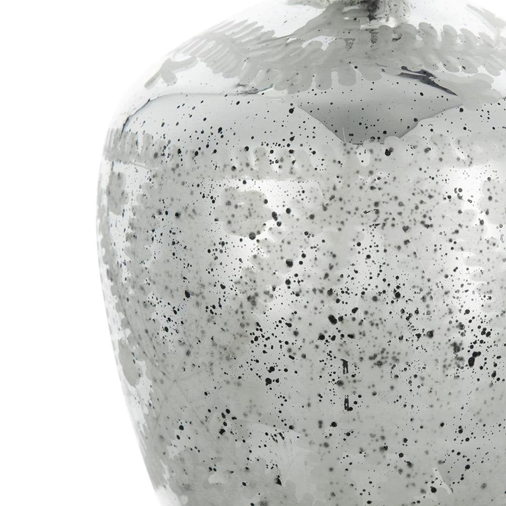 10" Silver Speckle Glass Table Vase HomeRoots