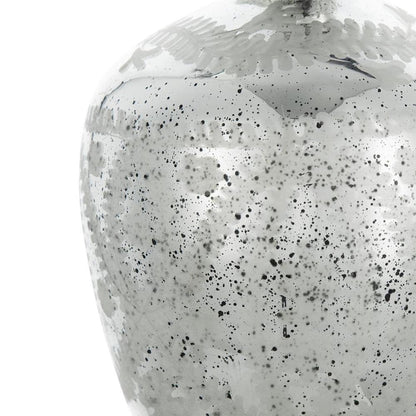 10" Silver Speckle Glass Table Vase HomeRoots