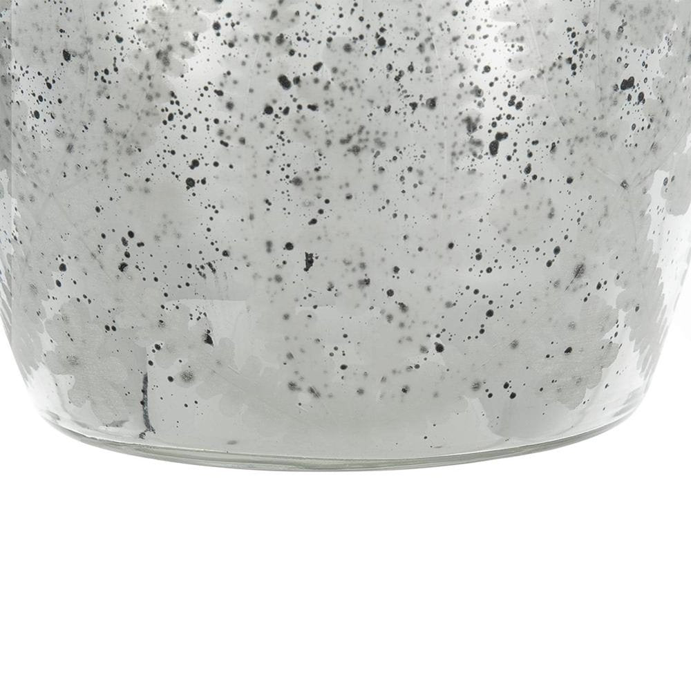 10" Silver Speckle Glass Table Vase HomeRoots