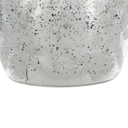 10" Silver Speckle Glass Table Vase HomeRoots