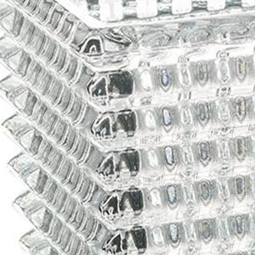 11" Clear Geometric Glass Table Vase HomeRoots