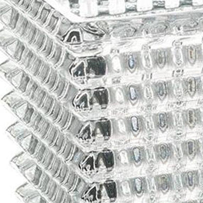 11" Clear Geometric Glass Table Vase HomeRoots
