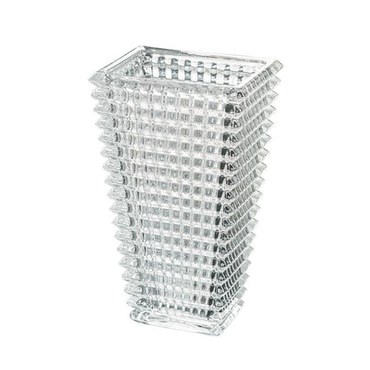 11" Clear Geometric Glass Table Vase HomeRoots