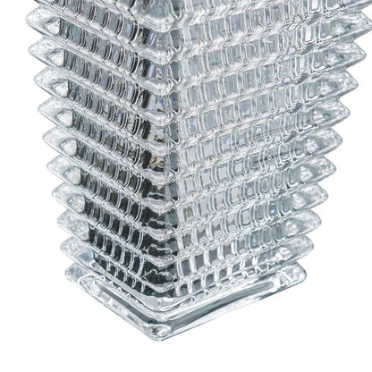 11" Clear Geometric Glass Table Vase HomeRoots