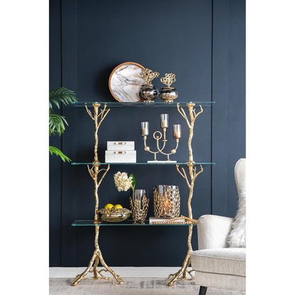 11" Black And Gold Glass And Aluminum Geo Circles Table Vase HomeRoots