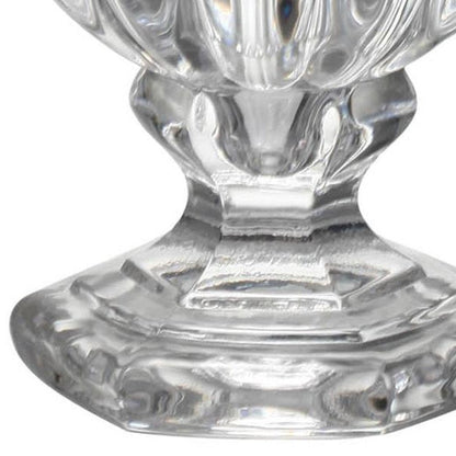 Set of Two Clear Glass Urn Table Vases HomeRoots