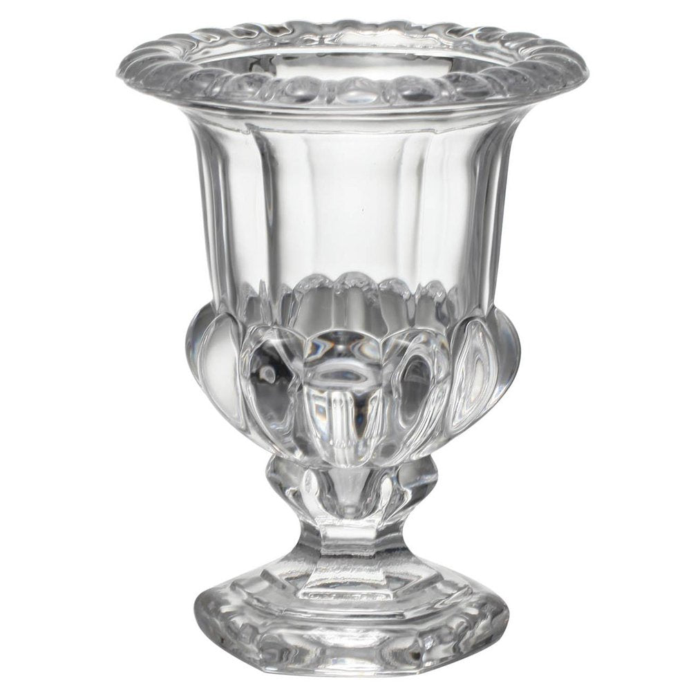 Set of Two Clear Glass Urn Table Vases HomeRoots
