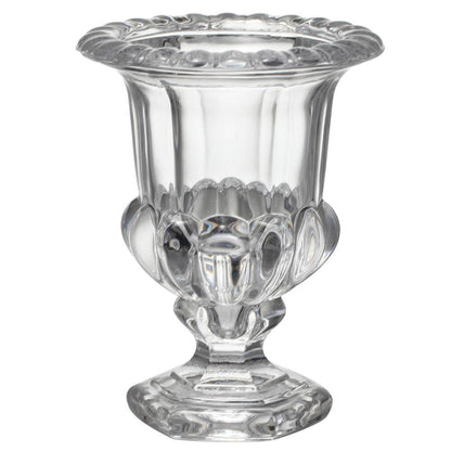 Set of Two Clear Glass Urn Table Vases HomeRoots