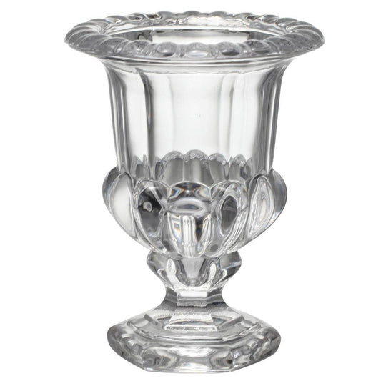 Set of Two Clear Glass Urn Table Vases HomeRoots