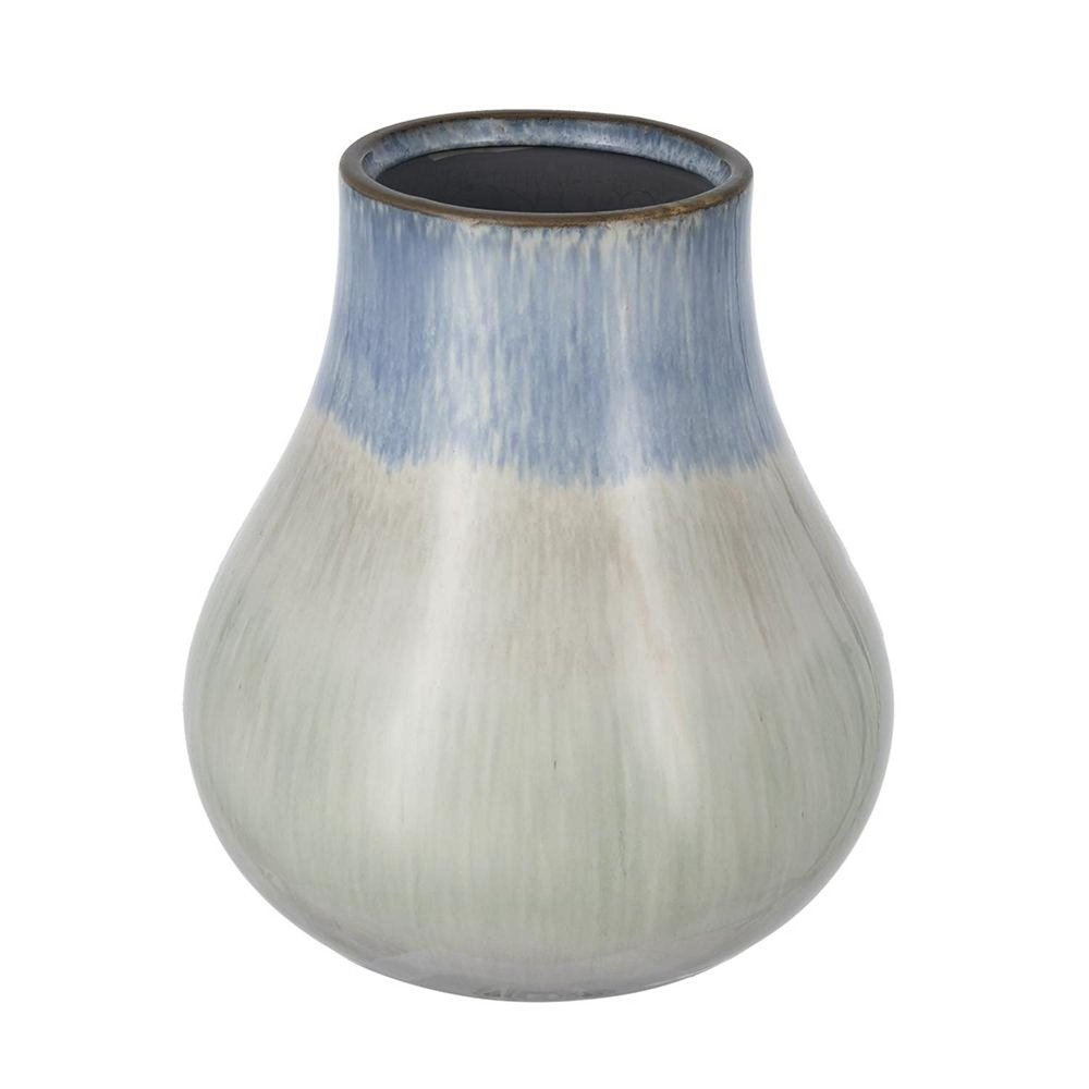10" Blue And Gray Ombre Ceramic Round Table Vase HomeRoots