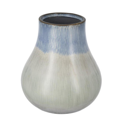 10" Blue And Gray Ombre Ceramic Round Table Vase HomeRoots