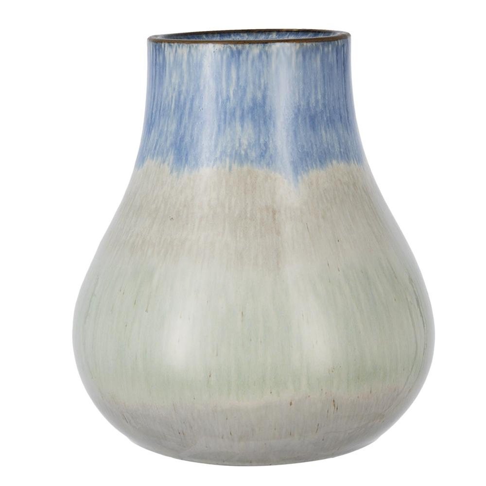 10" Blue And Gray Ombre Ceramic Round Table Vase HomeRoots