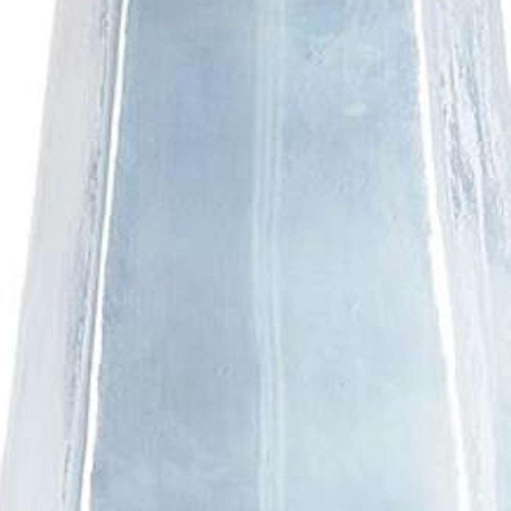 20" Blue And Opal Glass Cylinder Table Vase HomeRoots