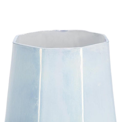 20" Blue And Opal Glass Cylinder Table Vase HomeRoots
