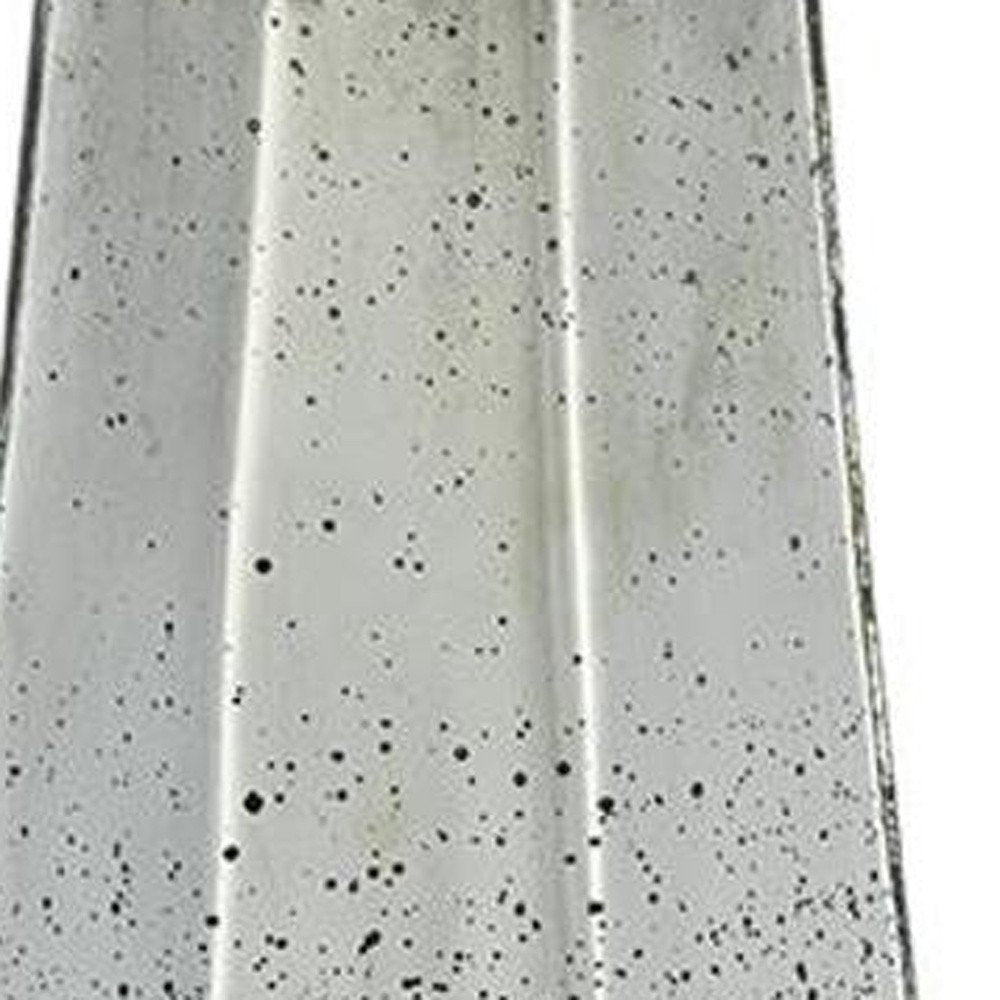 20" Antiqued Silver Glass Cylinder Table Vase HomeRoots