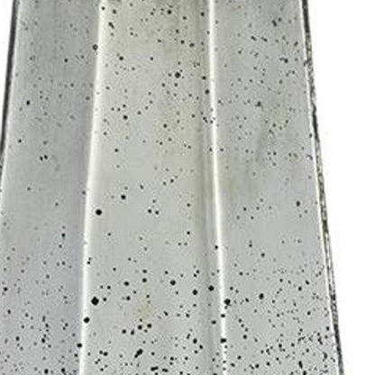 20" Antiqued Silver Glass Cylinder Table Vase HomeRoots