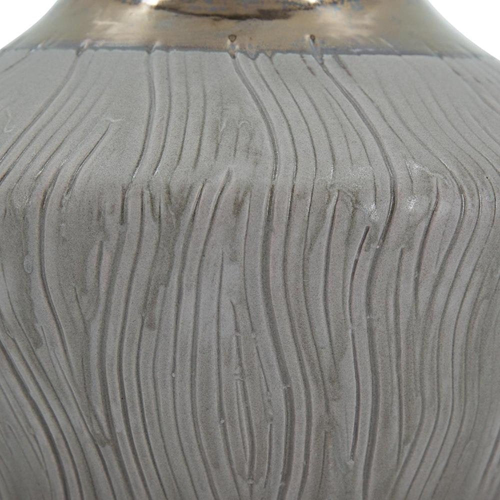 7" Bronze And Gray Ceramic Round Table Vase HomeRoots