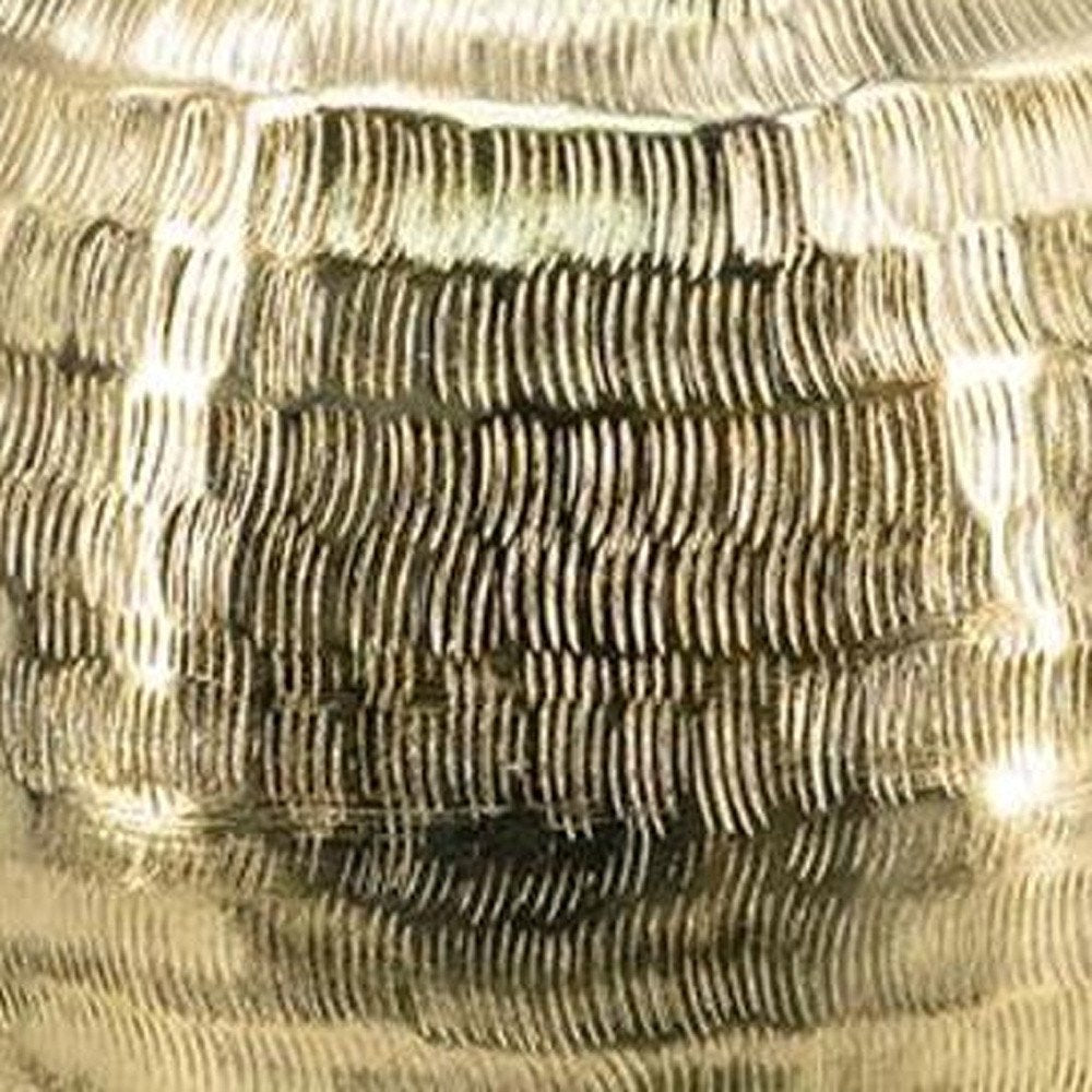 13" Gold Hammered Aluminum Urn Table Vase HomeRoots