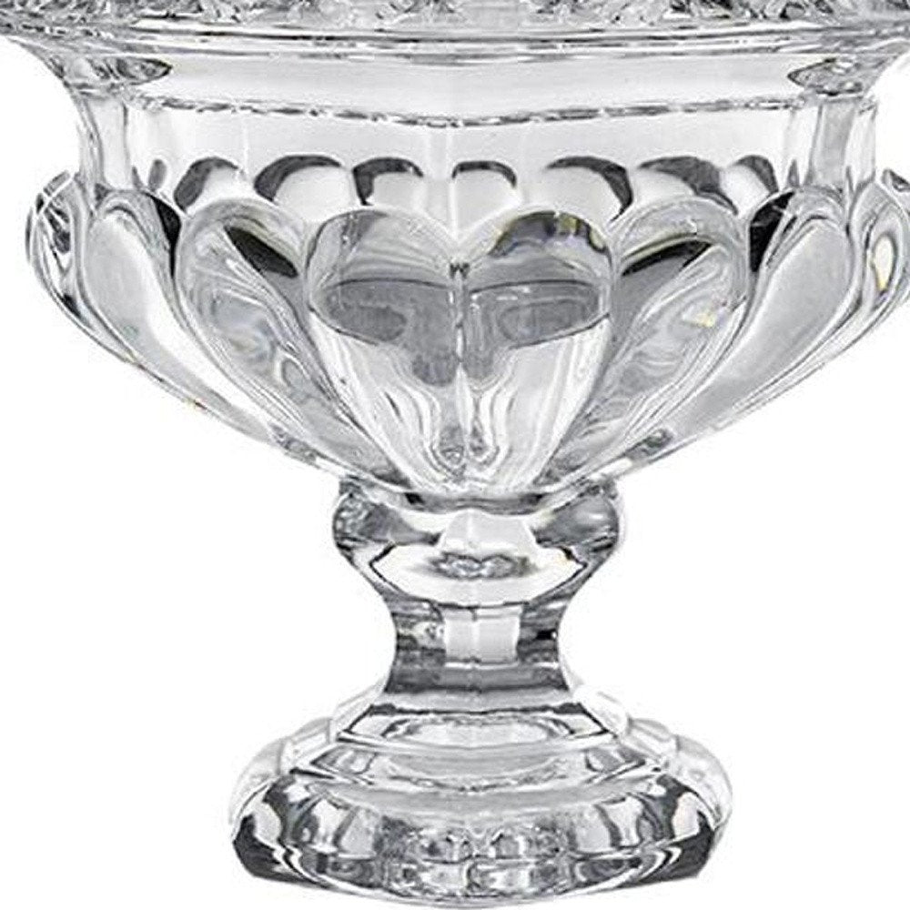 Set of Two Clear Glass Round Bowl Table Vases HomeRoots