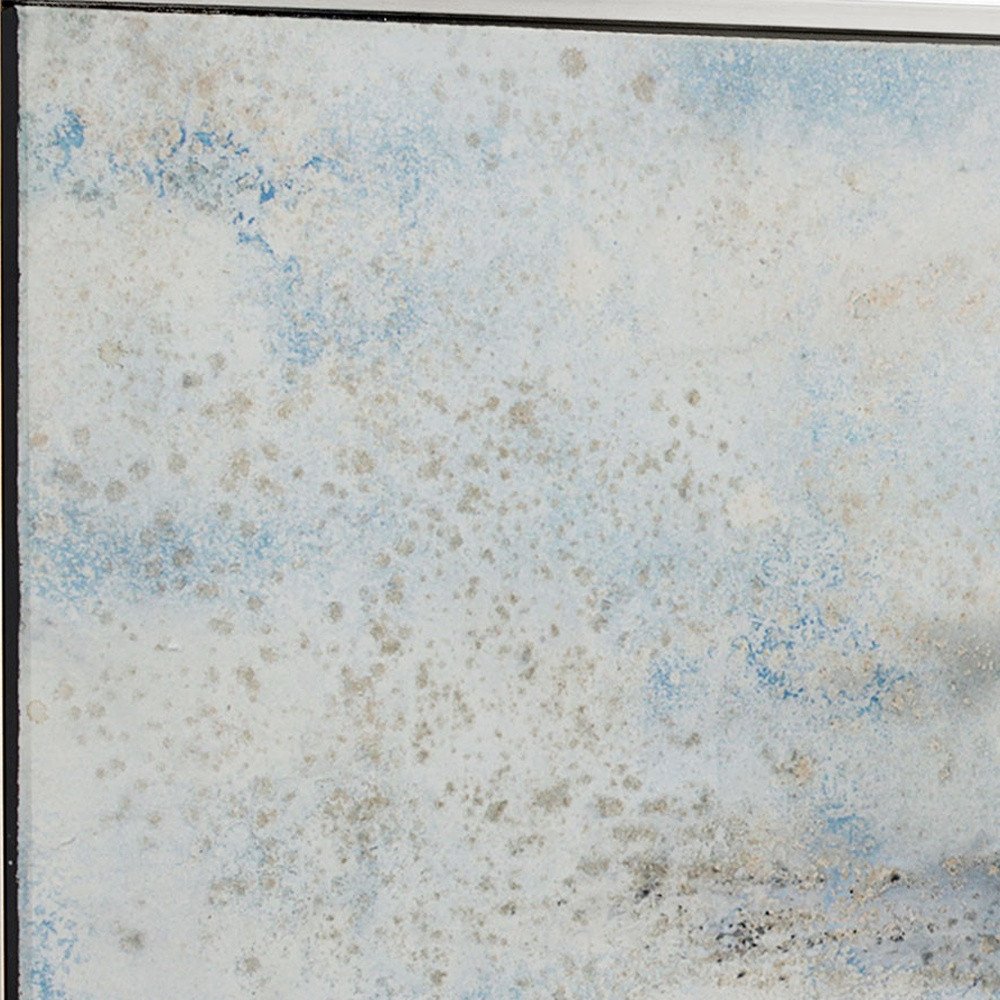 Subtle Transition Hand Painted Silver Floater Frame Wall Art — view 4