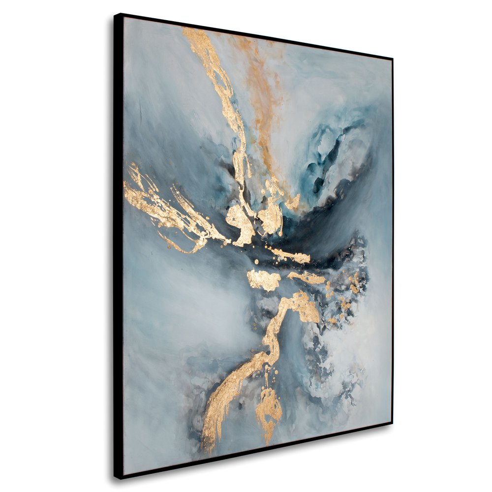 Temptress Hand Painted Black Floater Frame Wall Art — view 1
