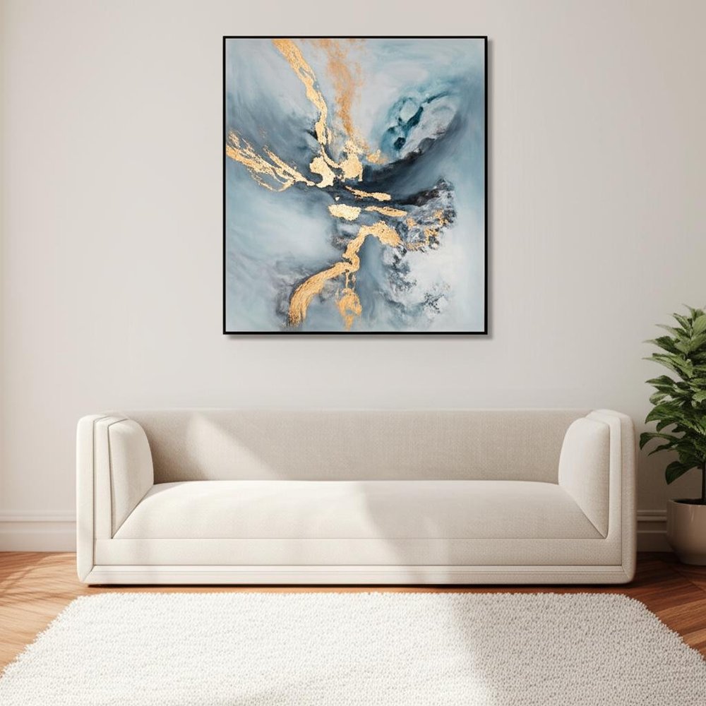 Temptress Hand Painted Black Floater Frame Wall Art HomeRoots