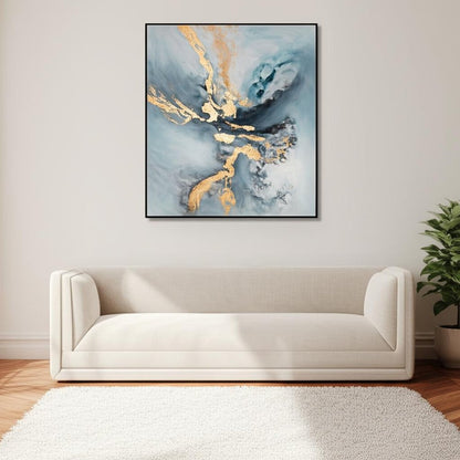 Temptress Hand Painted Black Floater Frame Wall Art HomeRoots