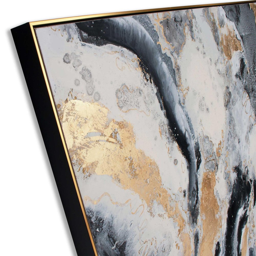 Faction Hand Painted Gold Floater Frame Wall Art HomeRoots