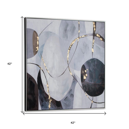 Graphite Hand Painted Black Floater Frame Wall Art HomeRoots