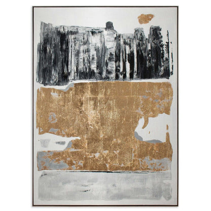 Allurement Hand Painted Black Floater Frame Wall Art HomeRoots