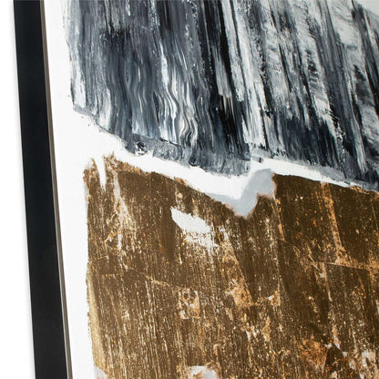 Allurement Hand Painted Black Floater Frame Wall Art HomeRoots