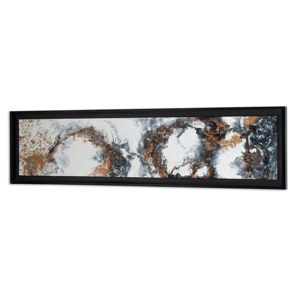 Divergent Hand Painted Black Floater Frame Wall Art HomeRoots