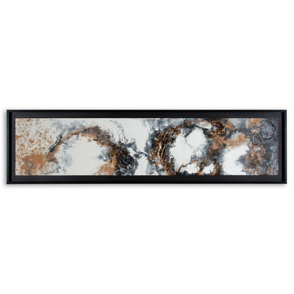 Divergent Hand Painted Black Floater Frame Wall Art HomeRoots