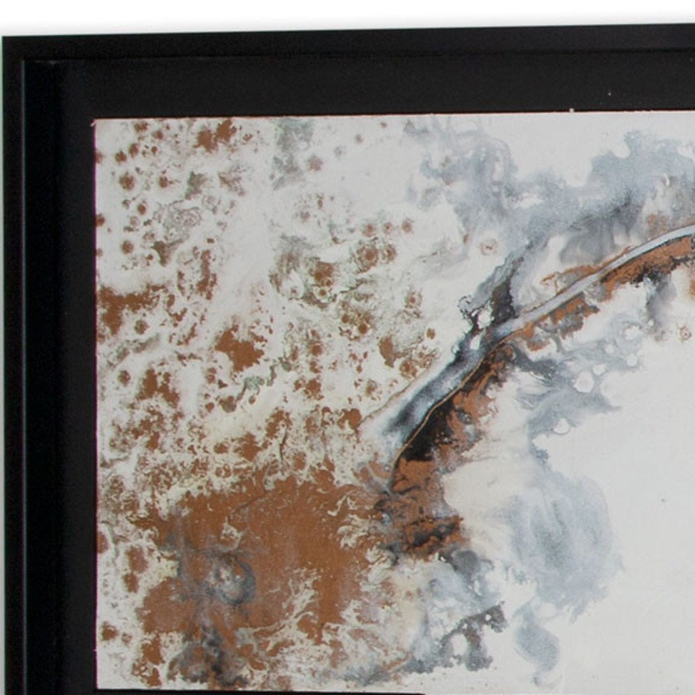Divergent Hand Painted Black Floater Frame Wall Art HomeRoots