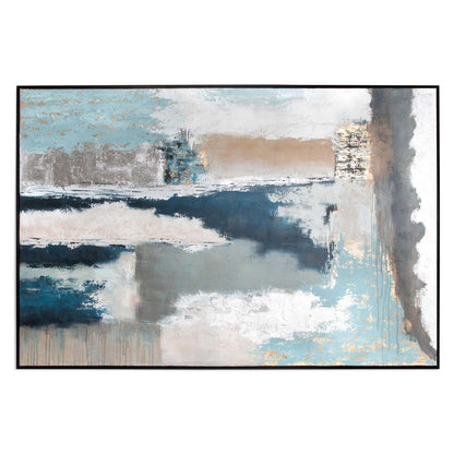 Exhilaration Hand Painted Black Floater Frame Wall Art HomeRoots