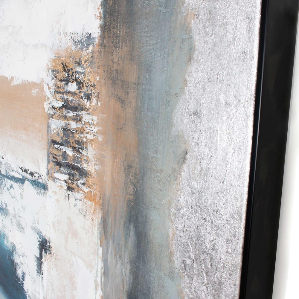 Exhilaration Hand Painted Black Floater Frame Wall Art — view 3