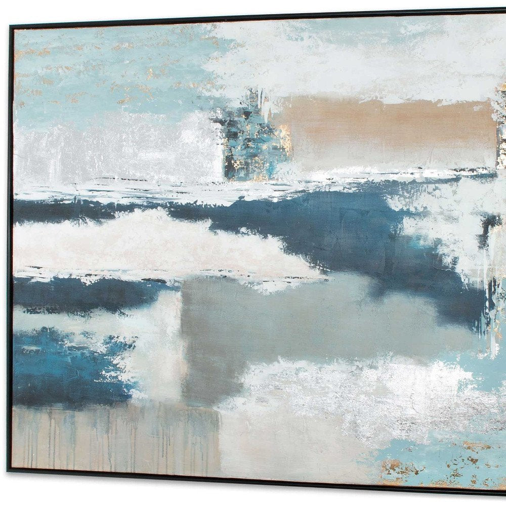 Exhilaration Hand Painted Black Floater Frame Wall Art — view 5