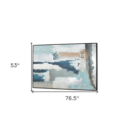 Exhilaration Hand Painted Black Floater Frame Wall Art HomeRoots