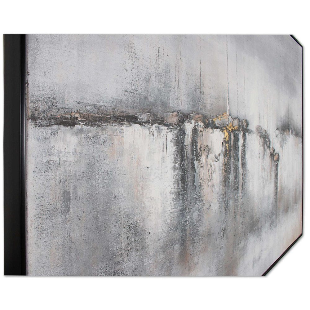 Hushed Breeze Hand Painted Black Floater Frame Wall Art HomeRoots